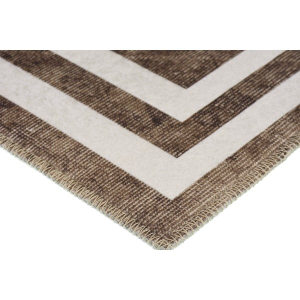 Brązowy dywan odpowiedni do prania 150x80 cm – Vitaus-image-2