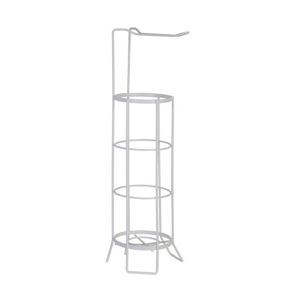 Biały stojak na papier toaletowy ze stali nierdzewnej Linnea – Premier Housewares-image-1