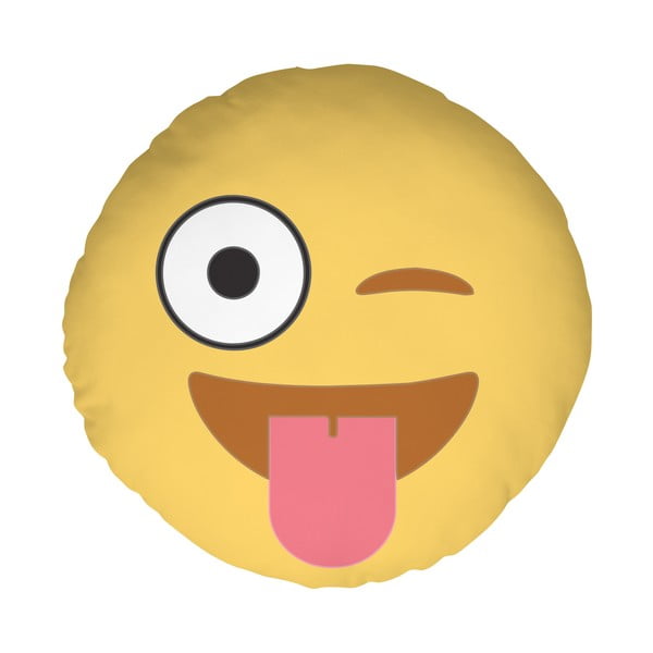 Poduszka Emoji Tongue, 39 cm