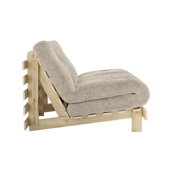 Kremowa sztruksowa rozkładana sofa 140 cm Roots – Karup-image-4