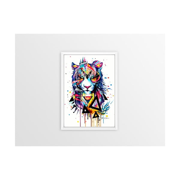 Plakat Piacenza Art Rainbow Tiger, 33,5x23,5 cm