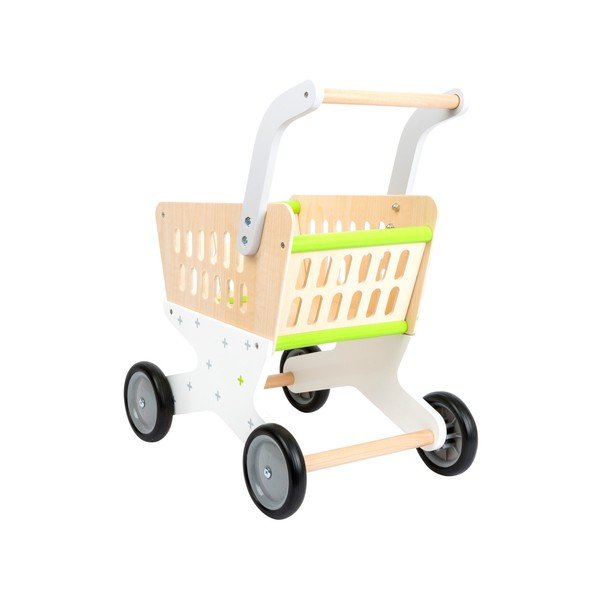 Dziecięcy drewniany wózek na zakupy Legler Shopping-image-2