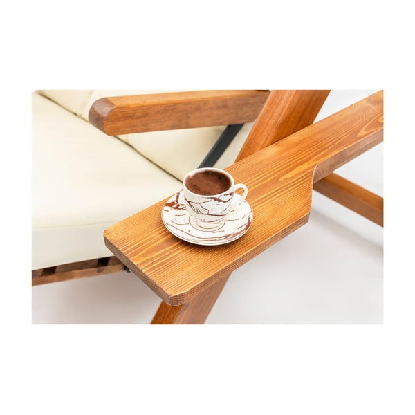 Kremowa drewniana huśtawka ogrodowa Galata – Floriane Garden-image-4