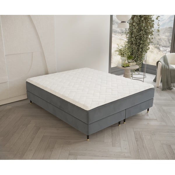 Średnio twardy piankowy topper 160x200 cm Latex – Maison de Rêve-image-1