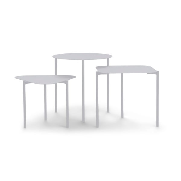 Metalowe okrągłe stoliki zestaw 3 szt. 46.5x46.5 cm Do-Re-Mi – Spinder Design