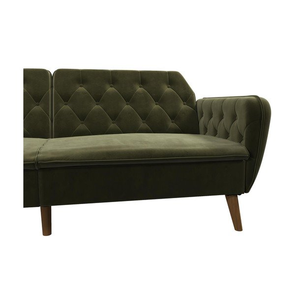 Zielona rozkładana sofa 211 cm Tallulah – Novogratz-image-4