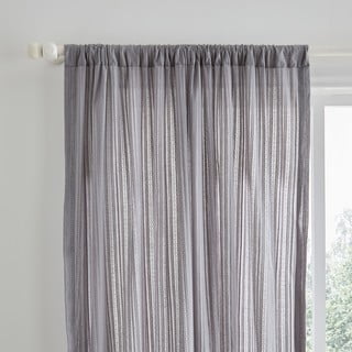 Szara firana 183x140 cm Zofia Broderie Anglaise – Pineapple Elephant