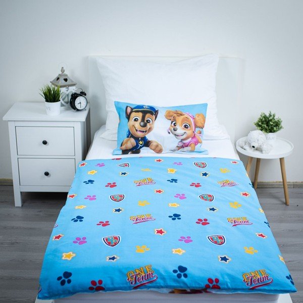 Bawełniana pościel dziecięca do łóżeczka 100x135 cm Paw Patrol – Jerry Fabrics-image-3