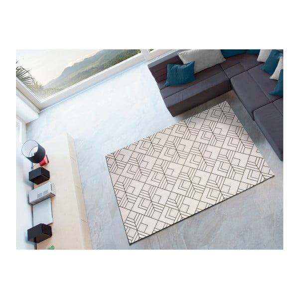 Biało-beżowy dywan odpowiedni na zewnątrz Universal Silvana Caretto, 80x150 cm-image-2