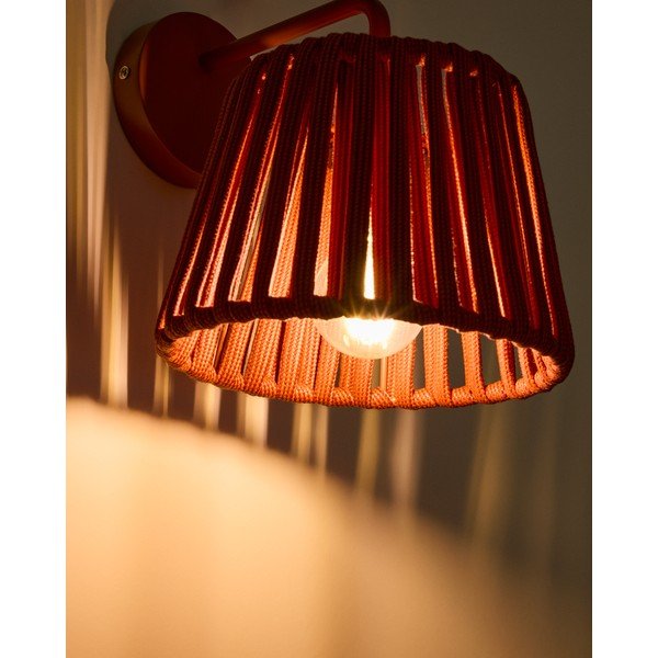 Lampa zewnętrzna ścienna LED solarna (wysokość 23 cm) Aldet – Kave Home-image-2