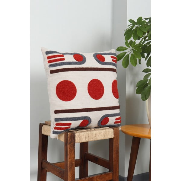 Lniana poszewka na poduszkę 43x43 cm Geometrik – Mioli Decor-image-2