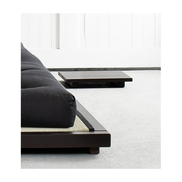 Zestaw 2 czarnych stolików z drewna sosnowego Karup Design Dock Black-image-1