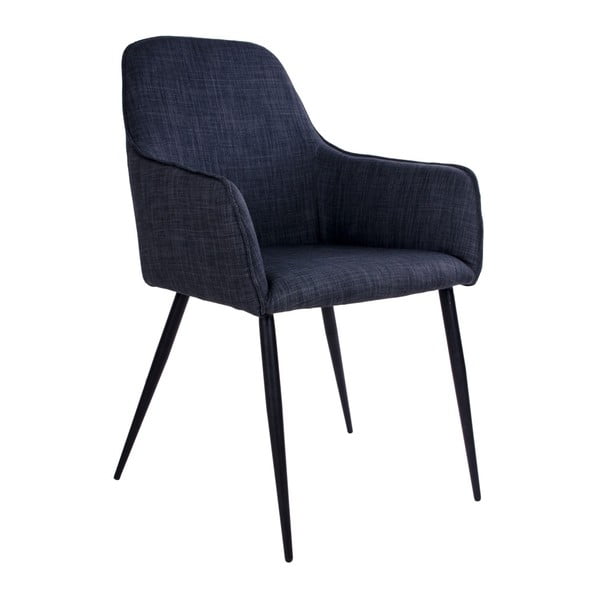 Ciemnoszare krzesło z podłokietnikami House Nordic Harbo
