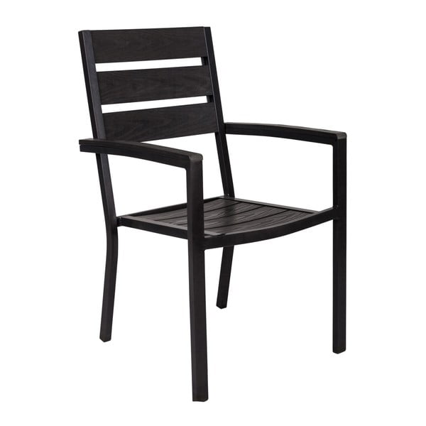 Czarne krzesło ogrodowe Crido Consulting Biko