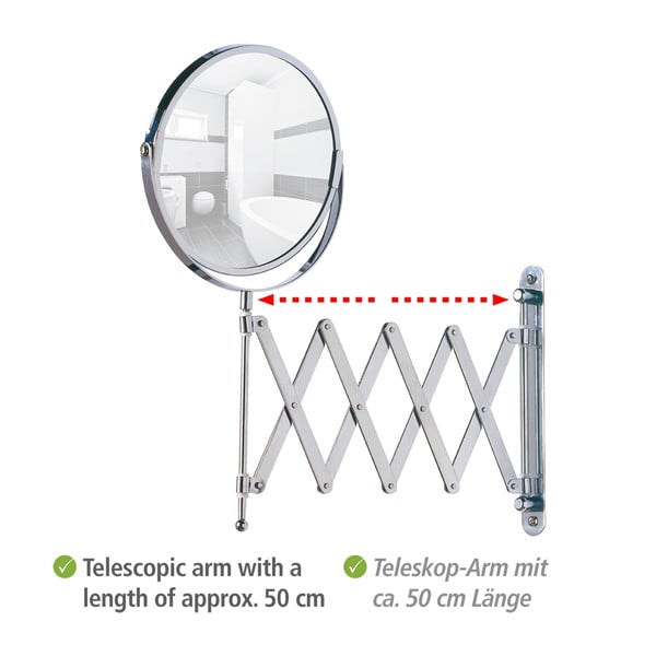 Lustro powiększające (3x) kosmetyczne ø 17 cm Exclusive – Wenko-image-3