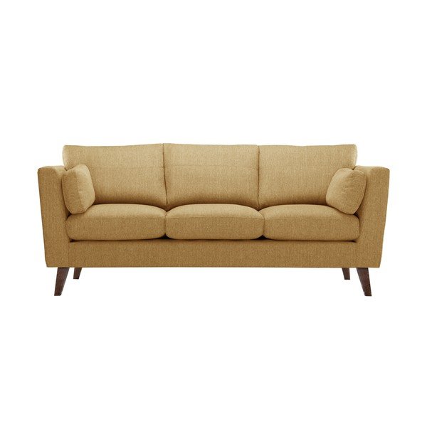Żółta sofa Jalouse Maison Elisa, 207 cm