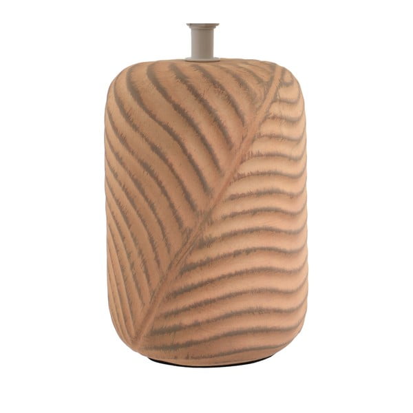 Ceglasto-kremowa lampa stołowa z tekstylnym kloszem (wysokość 39 cm) – Casa Selección-image-2