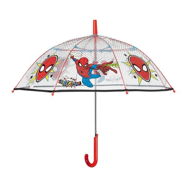 Przezroczysty dziecięcy parasol odporny na wiatr Ambiance Spiderman Marvel, ⌀ 74 cm