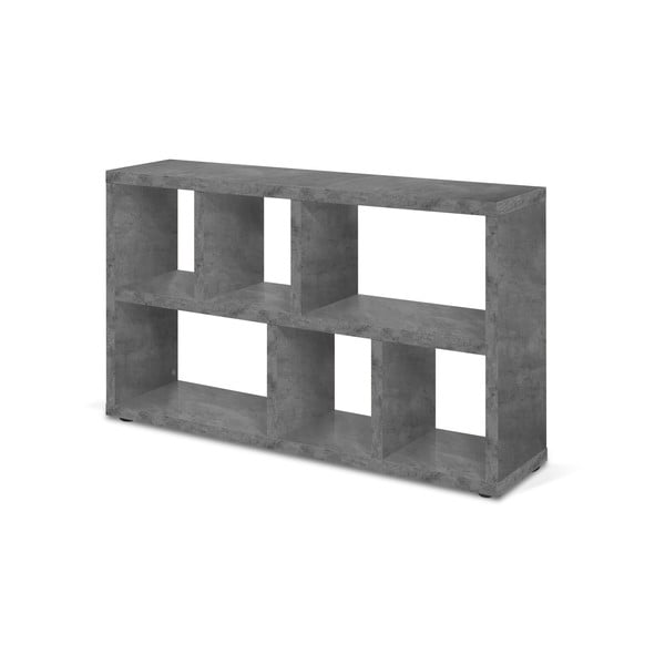 Szary regał w dekorze betonu 150x83 cm Berlin – TemaHome-image-4