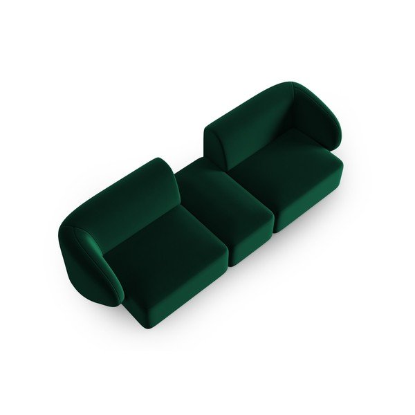 Zielona aksamitna sofa 246 cm Paolo – Milo Casa