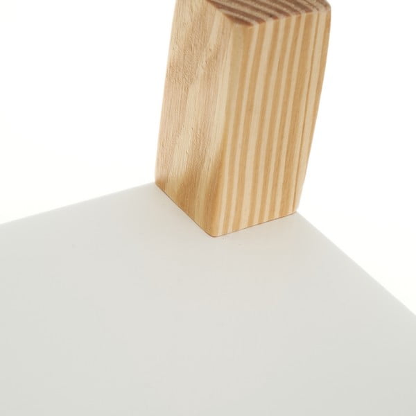 Biały regał dziecięcy z drzwiami przesuwnymi 70x77 cm – Casa Selección-image-1