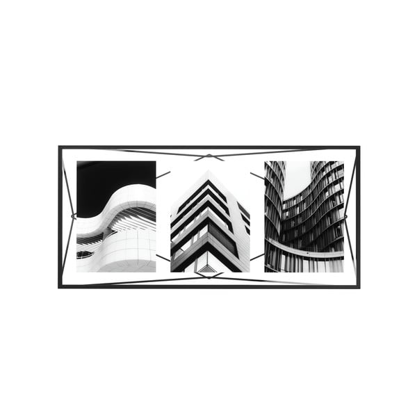 Czarna metalowa ramka stojąca/ścienna 48x23 cm Prisma – Umbra