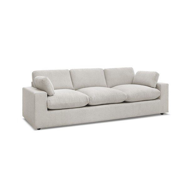 Beżowa sztruksowa sofa 250 cm Belair – Bobochic Paris-image-2