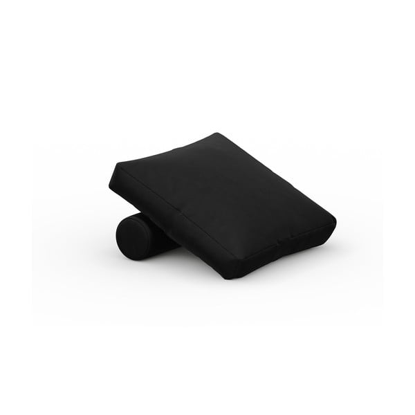 Czarna aksamitna poduszka do sofy modułowej Rome Velvet – Cosmopolitan Design