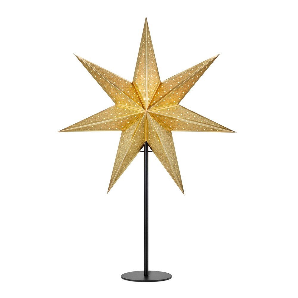 Dekoracja świetlna w kolorze złota ze świątecznym motywem ø 45 cm Glitter – Markslöjd