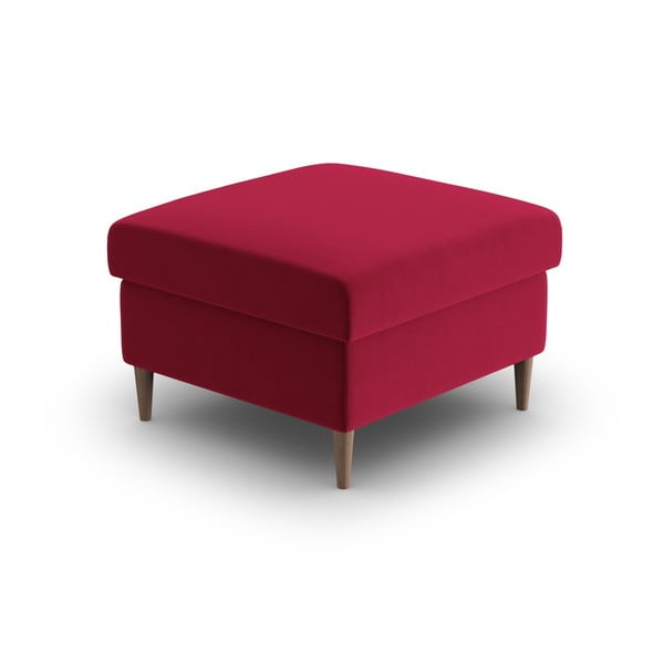 Czerwony aksamitny podnóżek Kyoto – Cosmopolitan Design-image-2