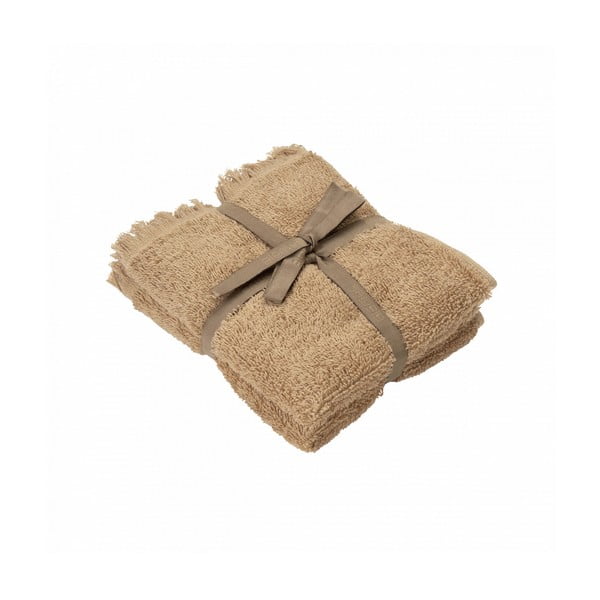 Jasnobrązowe bawełniane ręczniki zestaw 2 szt. 30x50 cm FRINO – Blomus