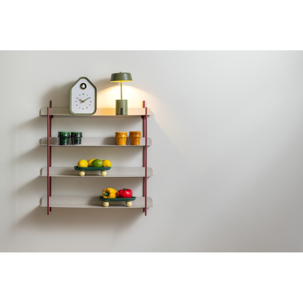 Bordowa/szara wielopoziomowa metalowa półka 60 cm Reina Cuatro – PT LIVING (zdjęcie 3)