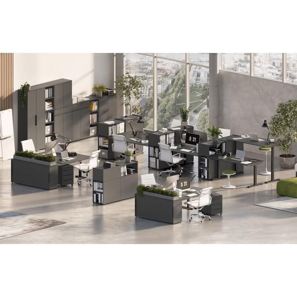 Antracytowa szafa 81x197 cm Mailand – Germania-image-1