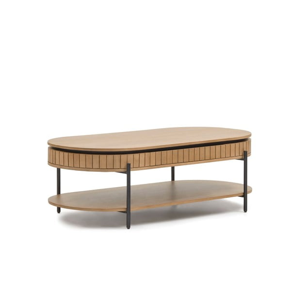 Stolik z drewna mango 130x65 cm Licia − Kave Home-image-3