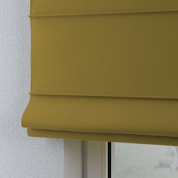 Żółta roleta rzymska 170x160 cm Posh Velvet – Yellow Tipi-image-4