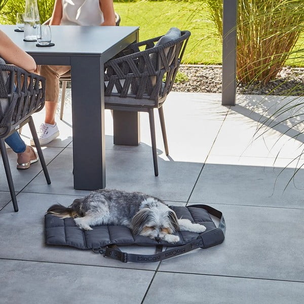 Ciemnoszare legowisko podróżne dla psów 70x100 cm Strada Asphalt M – MiaCara-image-2