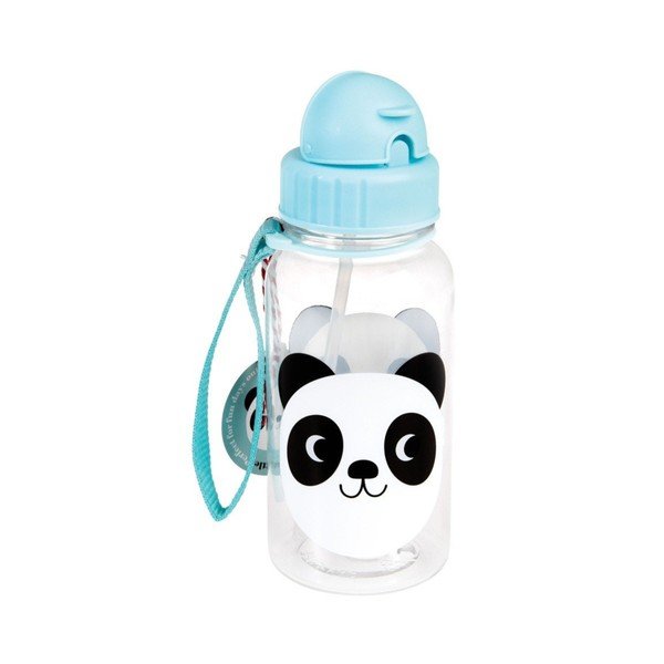 Jasnoniebieska butelka dla dzieci z tritanu 500 ml Miko the Panda – Rex London