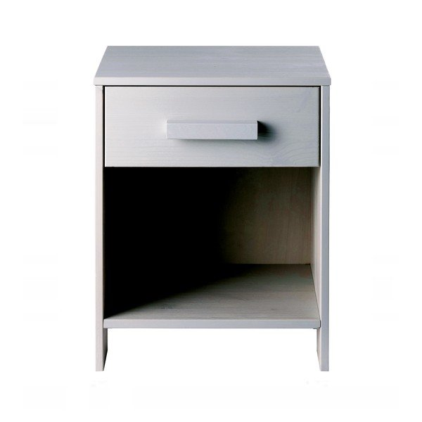Stolik nocny Dennis Grey Brushed