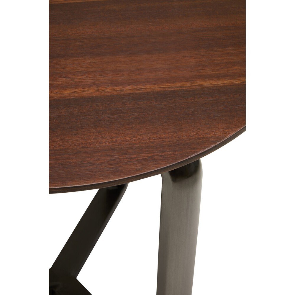 Brązowy okrągły stolik z litego drewna eukaliptusowego 55x67 cm Imperia – Premier Housewares (zdjęcie 10)