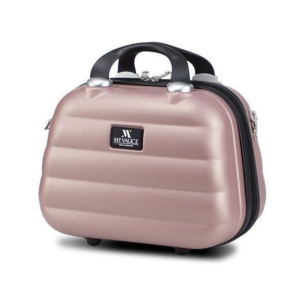 Różowy kuferek podróżny My Valice SMART BAG RESSNO Make Up & Hand Suitcase