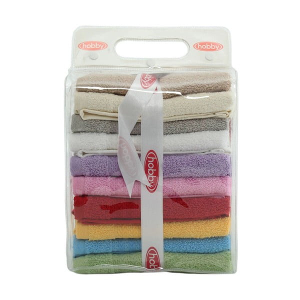 Zestaw 10 ręczników Foutastic, 30x50 cm-image-1