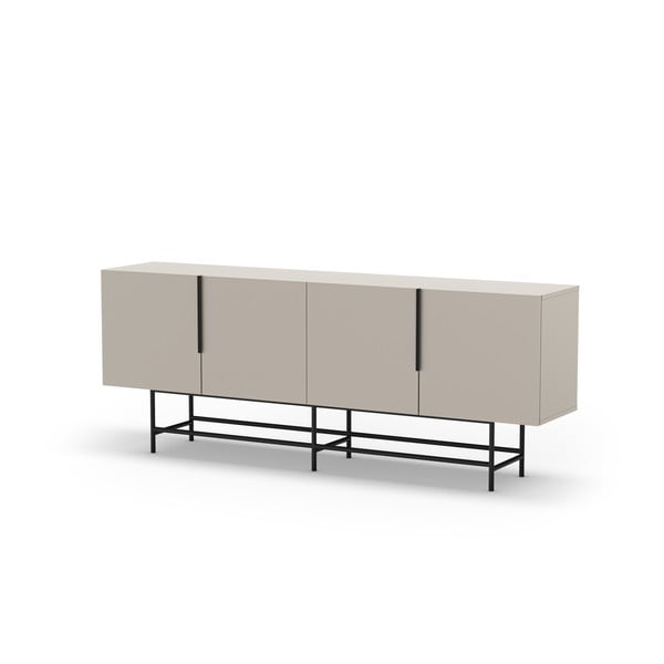 Kremowa niska komoda 200x77,5 cm Eldia – Marckeric-image-4