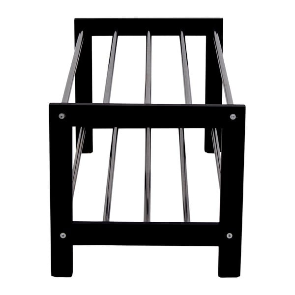 Czarny regał na buty z drewna topoli Padova – House Nordic-image-4