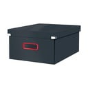 Szary kartonowy pojemnik z pokrywką 48x37x20 cm Click&Store – Leitz