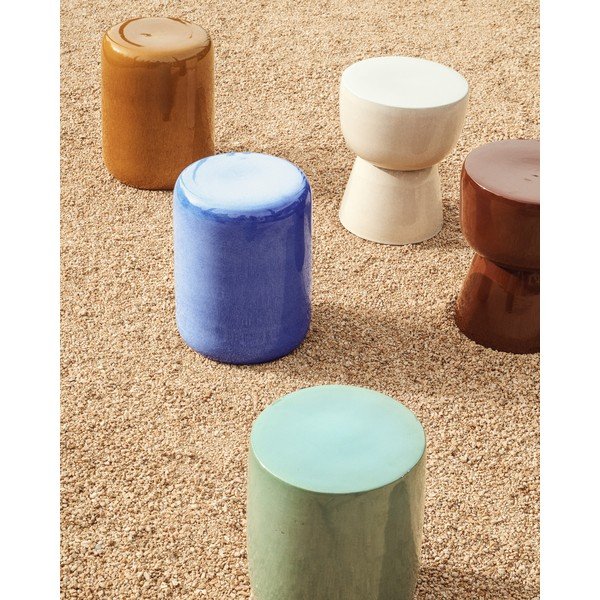 Okrągły stolik ogrodowy ceramiczny ø 35 cm Mesquida – Kave Home-image-3