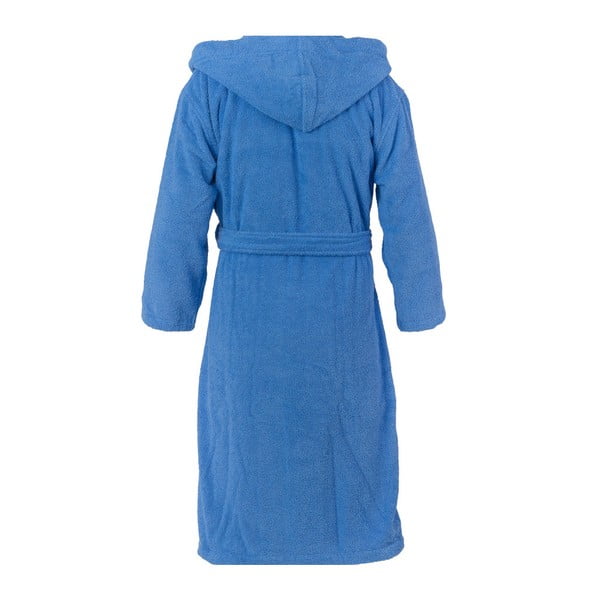 Niebieski szlafrok unisex z czystej bawełny Casa Di Bassi, L/XL