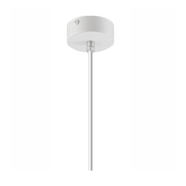 Biała lampa wisząca z tekstylnym kloszem ø 15 cm Enrico – LAMKUR-image-4