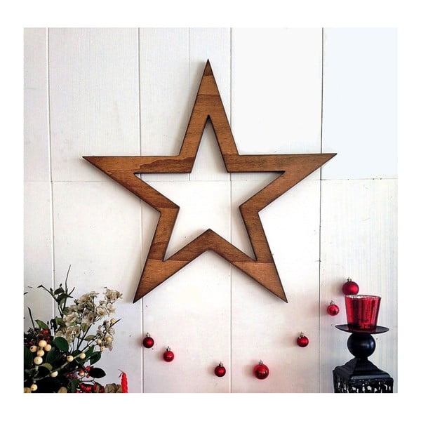 Świąteczna dekoracja ścienna Hello Star, 62x1,8x62 cm