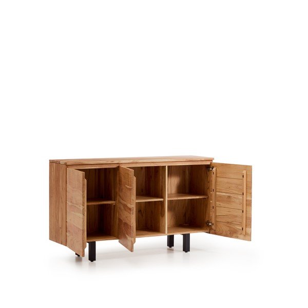 Komoda z litego drewna akacjowego w naturalnym kolorze 150x88x40 cm Uxue – Kave Home-image-3