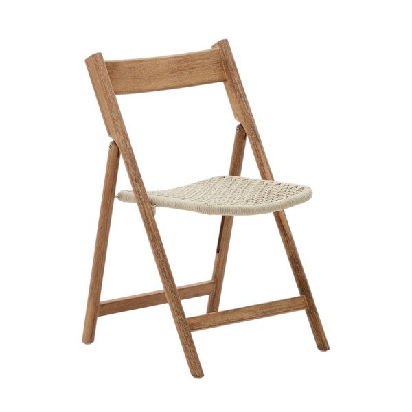 Białe drewniane krzesło ogrodowe Dandara – Kave Home